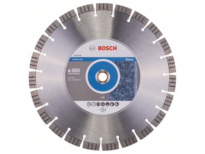 Diamantna rezalna plošča Bosch Best for Stone, Dimenzije. 350x20/25,40x3,2x15mm, 2608602648