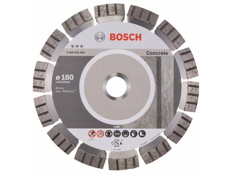 Diamantna rezalna plošča Bosch Best for Concrete, Dimenzije: 180x22,23x2,4x12mm, 2608602654