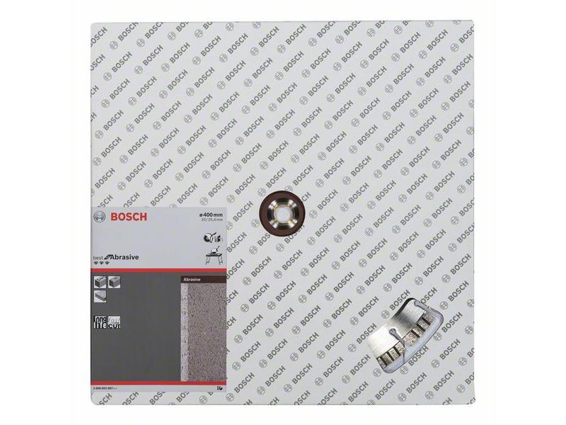 Diamantna rezalna plošča Bosch Best for Abrasive, Dimenzije: 400x20/25,40x3,2x12mm, 2608602687