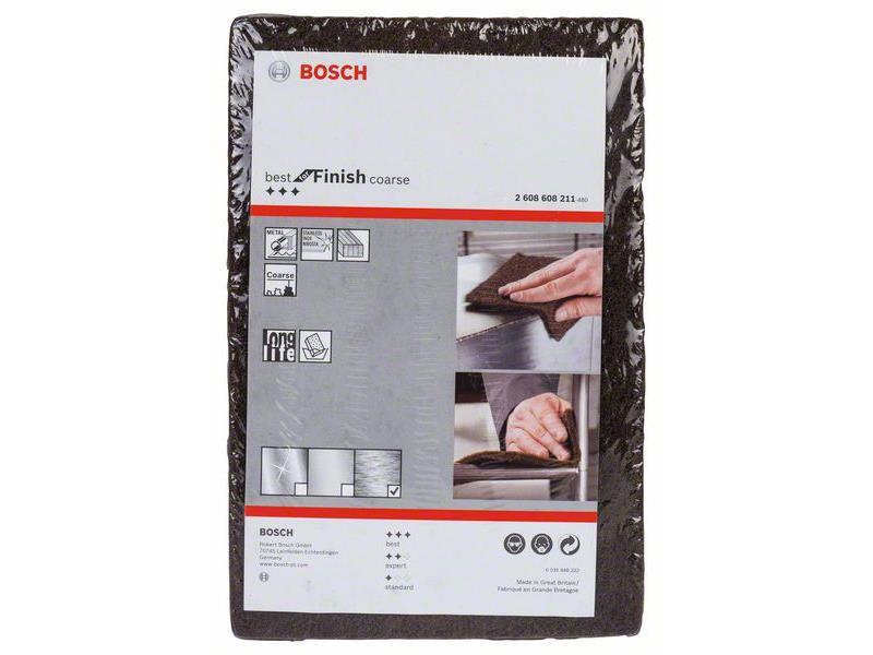 Blazinica iz flisa Bosch Best for Finish Coarse, grobo A, Dimenzije: 152x229mm, Pakiranje: 20 kos, 2608608211