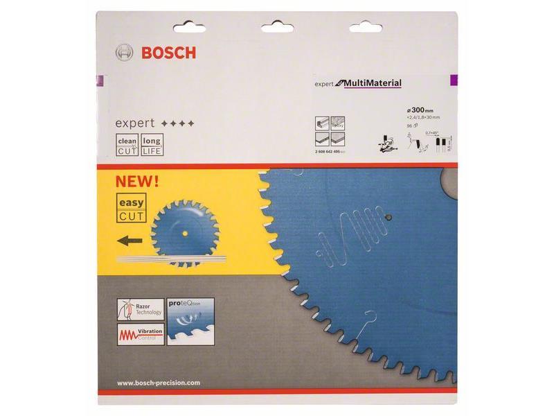List za krožne žage Bosch Expert for Multi Material, Dimenzije: 300x30x2,4mm, Zob: 96, 2608642495