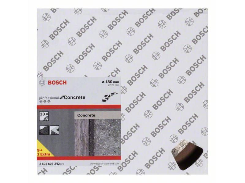 Diamantna rezalna plošča Bosch Standard for Concrete, Dimenzije: 180x22,23x2x10mm, 2608603242