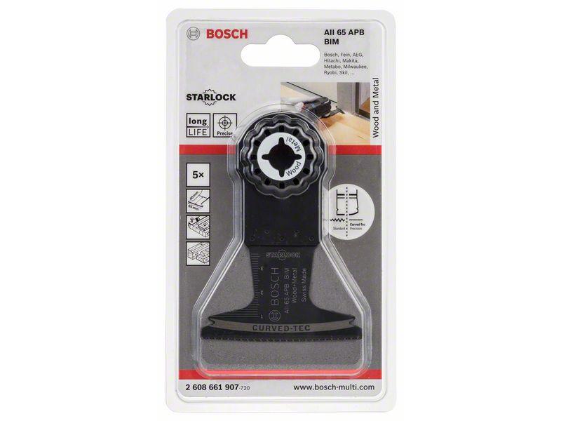 BIM Potopni žagin list Bosch AII 65 APB, Wood and Metal, Pakiranje: 5kos, Dimenzije: 40x65mm, 2608661907