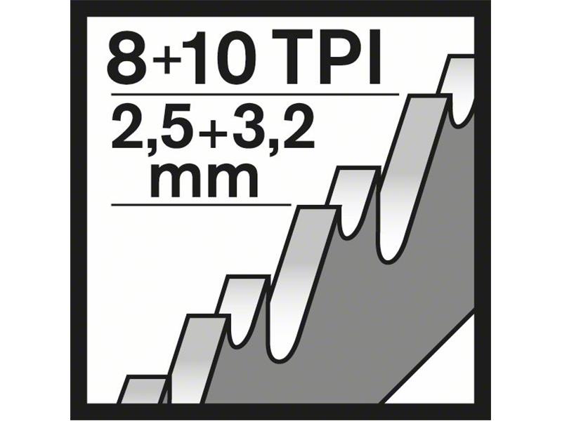 Listi za sabljasto žago Bosch S 920 CF, kovina, Pakiranje: 25 kos, 2608653066