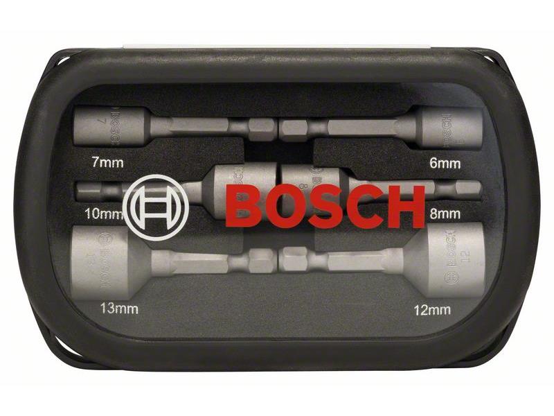 6-delni komplet natičnih ključev Bosch, Dolžina: 50 mm, Dimenzije: 6, 7, 8, 10, 12, 13 mm,2608551079