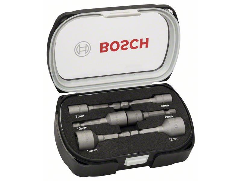 6-delni komplet natičnih ključev Bosch, Dolžina: 50 mm, Dimenzije: 6, 7, 8, 10, 12, 13 mm,2608551079