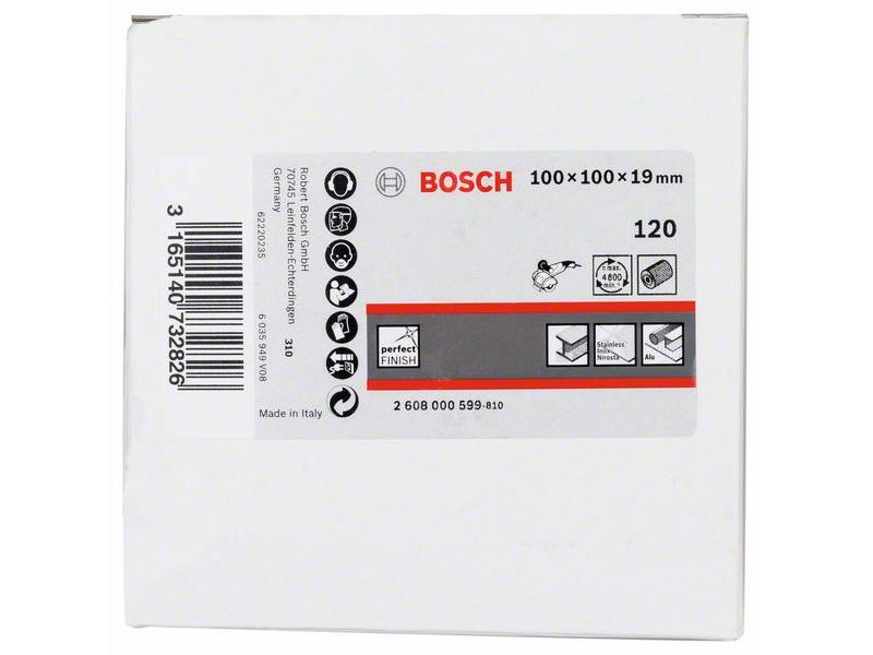Lamelni brusilni kolut Bosch, Dimenzije: 19 mm, 100 mm, 100 mm, Zrnatost: 120, 2608000599