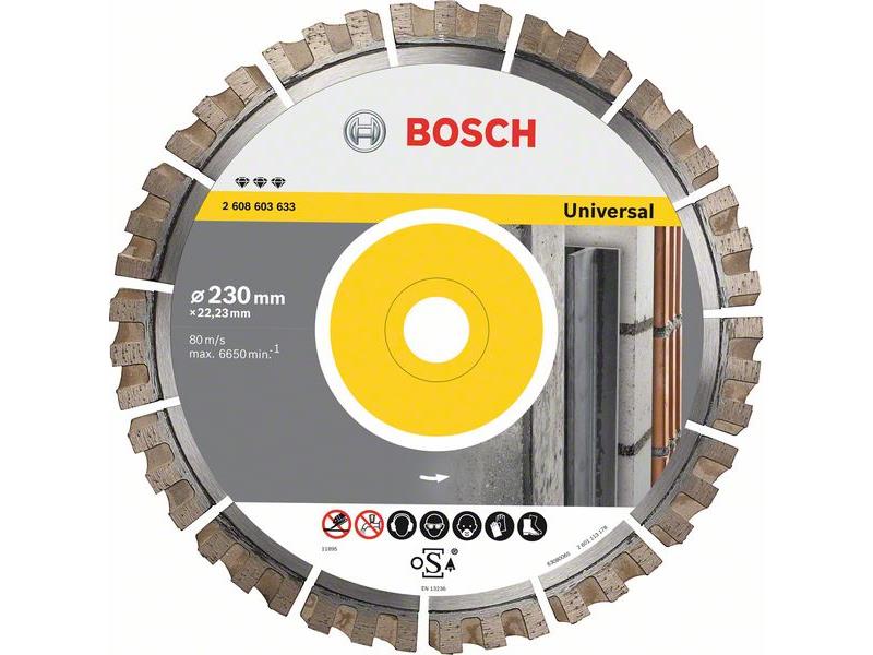 Diamantna rezalna plošča Bosch Best for Universal, Dimenzije: 300x25,40x2,8x15 mm, 2608603635