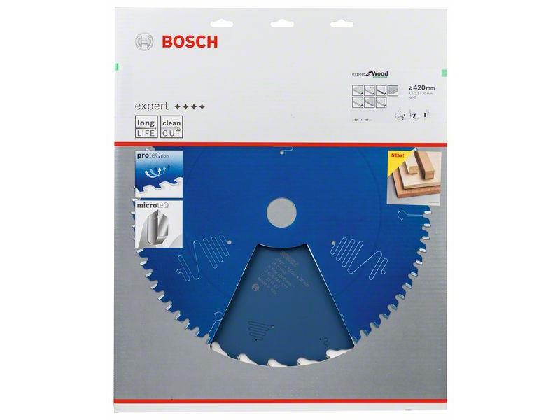 List za krožne žage Bosch Expert for Wood, Dimenzije: 420x30x3,5mm, Zob: 28, 2608644077