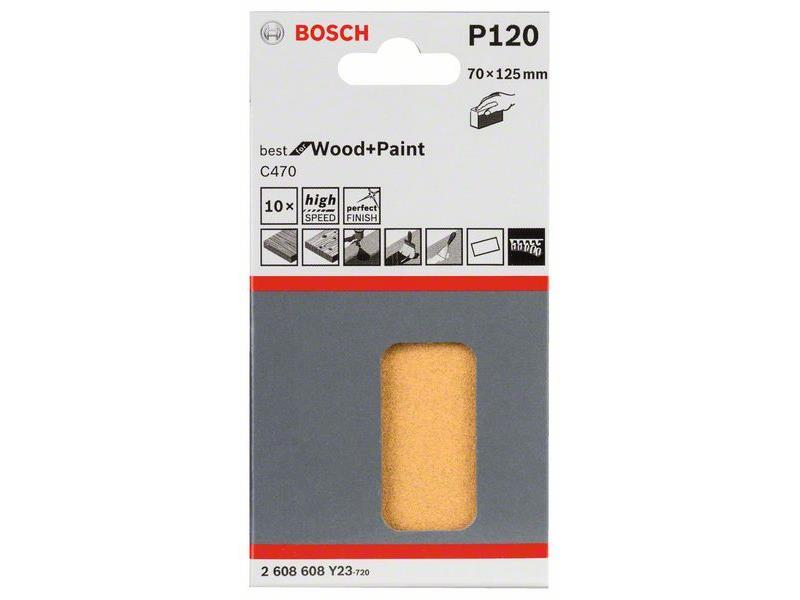 Brusilni list C470, pakiranje po 10 kosov 70 x 125 mm, 120