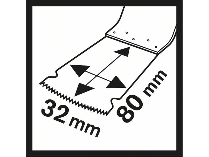 Potopni žagin list HCS MAIZ 32 EPC Wood 80 x 32 mm