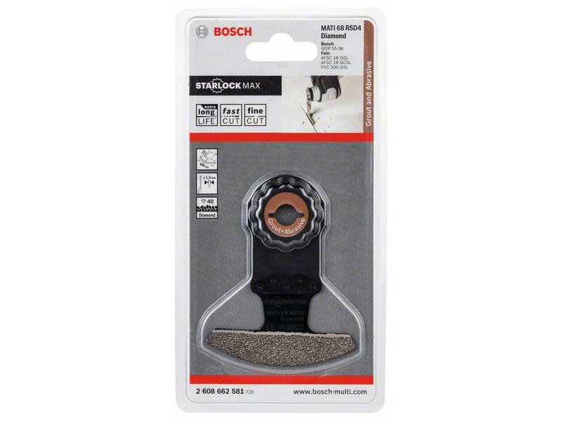 Segmentni žagin list Bosch Diamant-RIFF, MATI 68 RSD4, Dimenzije: 68x10mm, 2608662581