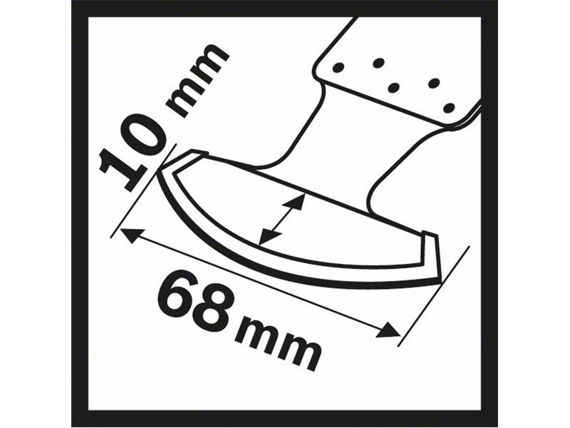 Segmentni žagin list Bosch Diamant-RIFF, MATI 68 RSD4, Dimenzije: 68x10mm, 2608662581