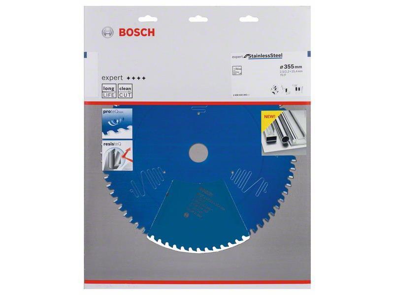 Žagin list Bosch Expert for Stainless Steel, Dimenzije: 355x25,4x2,5mm, Zob: 70, 2608644283