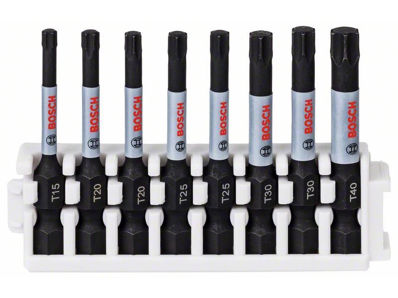 Paket vijačnih nastavkov Bosch Impact Control, 1xT15, 2xT20, 2xT25, 2xT30, 1xT40    , 2608522329