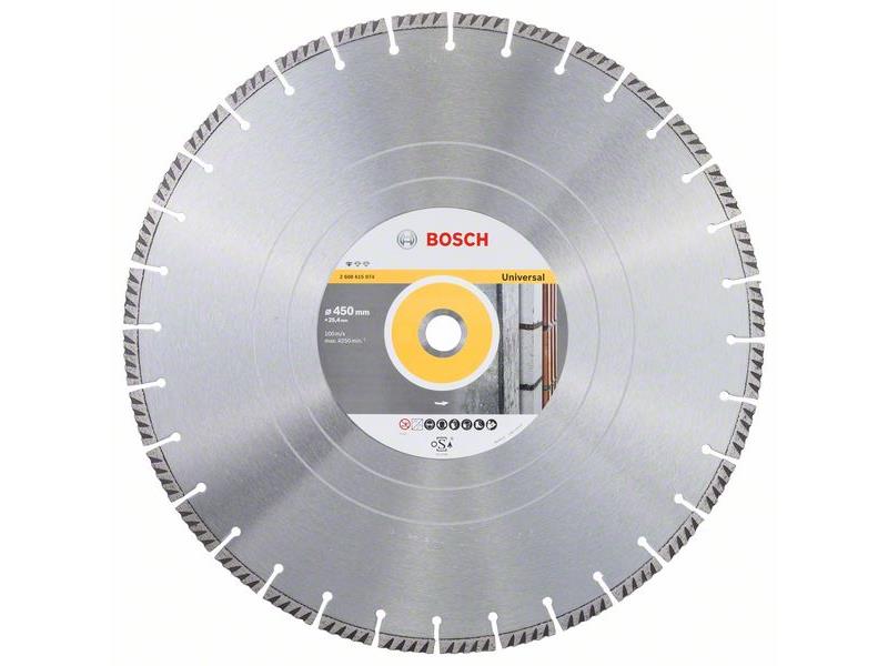 Diamantna rezalna plošča Bosch Standard for Universal, Dimenzije: 450x25.4x3.6x10mm, 2608615074