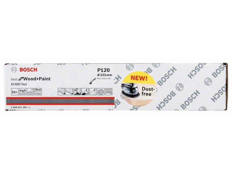 Brusni papir Bosch, 225mm, Zrnatost: 120, Pakiranje: 25kos, 2608900709