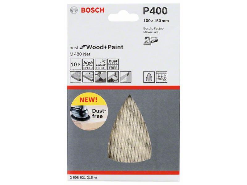 Brusilni list Bosch, Dimenzije: 100x150 mm, Zrnatost: 400, 2608621215
