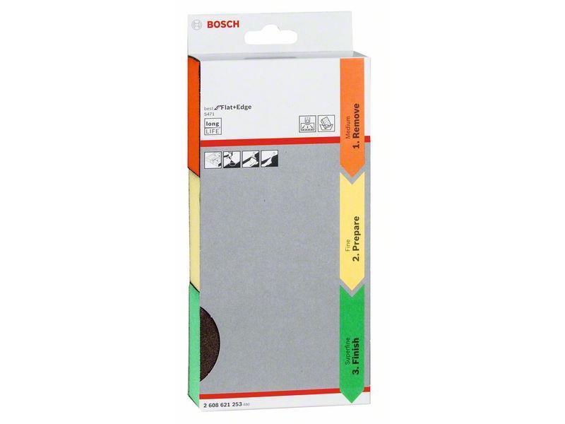 3-delni komplet brusilnih gobic Bosch M, F, SF, Dimenzije: 69x97x26mm,  2608621253