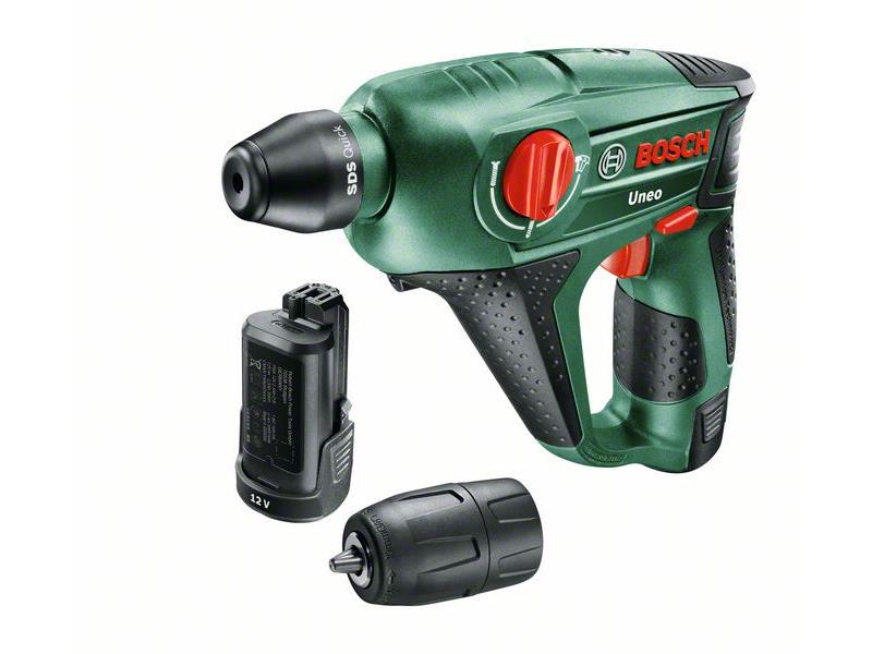 Akumulatorsko vrtalno kladivo Bosch Uneo 12 Li, 12V, 0–4.800 min-1, 1,2 kg, 060398400E