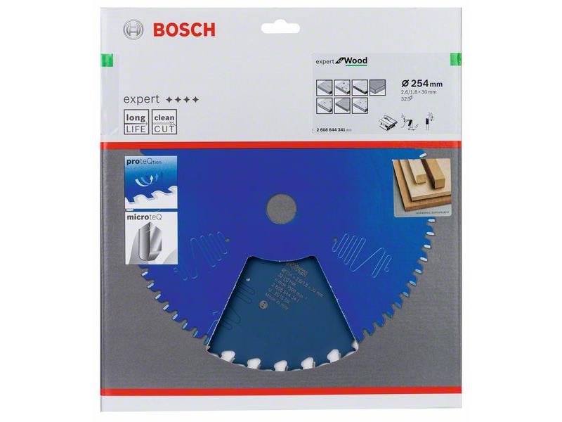 List za namizno krožno žago Bosch EX WO T, Dimenzije: 254x30mm, Zob: 32, 2608644341