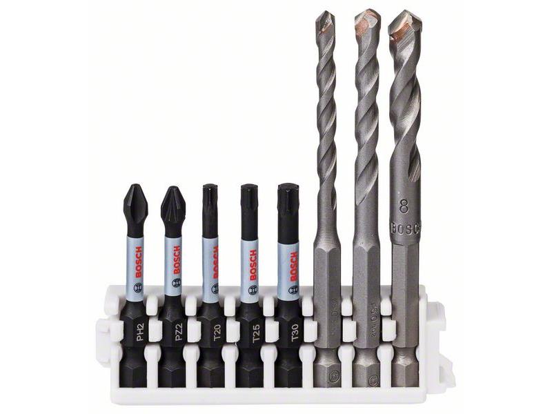 Hex-9 Ceramic 5, 6, 8 mm, vijačni nastavek Bosch Impact Power, Dimenzije: 50 mm PH2, PZ2, T20, T25, T30
