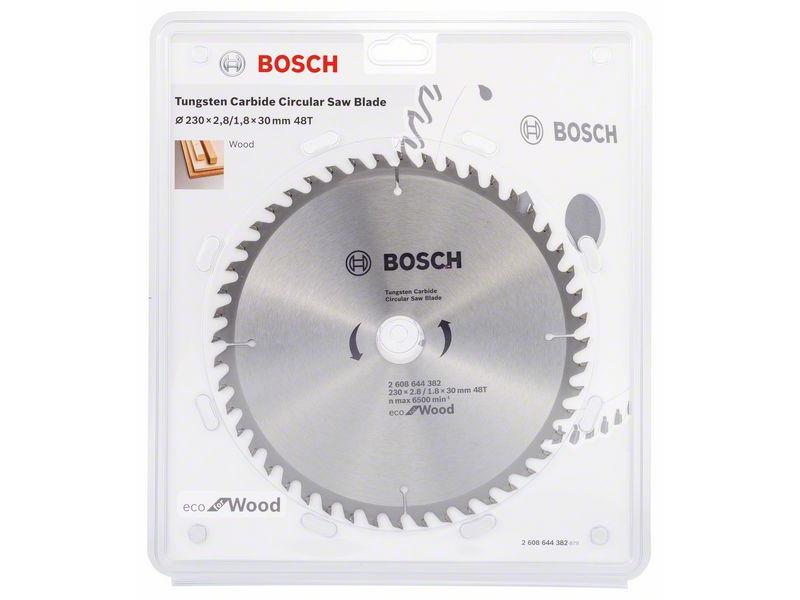 List za krožno žago Bosch Eco for Wood, Dimenzije: 230x2,8/1,8x30mm, Zob: 48, 2608644382