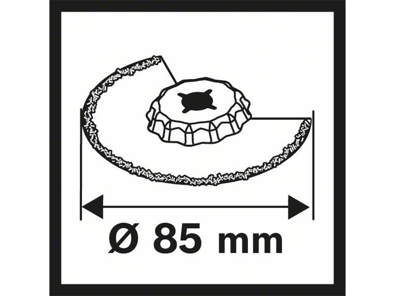 Segmentni žagin list Bosch RB ACZ 85 RT3, Pakiranje: 10 kos, Premer: 85mm, 2608664484