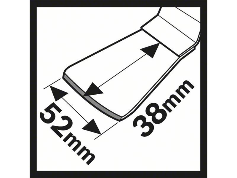 HCS lopatica Bosch RB ATZ 52 SFC, Pakiranje: 10kos, Dimenzije: 52x38mm  , 2608664488