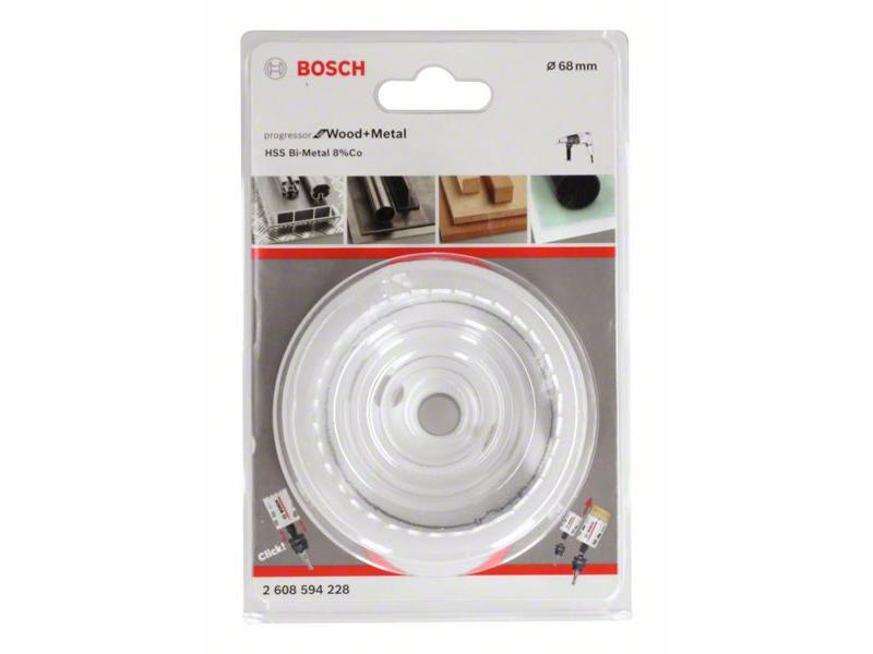 HSS BiM kronska žaga za izrezovanje lukenj Bosch za les in kovino, Dimenzije: 68x44mm, 2608594228