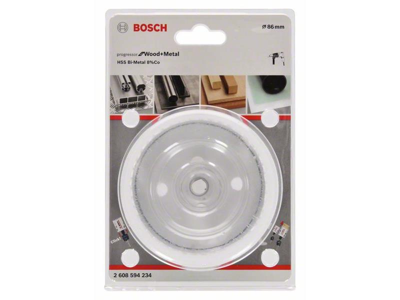 HSS BiM kronska žaga za izrezovanje lukenj Bosch za les in kovino, Dimenzije: 86x44mm, 2608594234