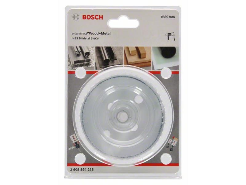 HSS BiM kronska žaga za izrezovanje lukenj Bosch za les in kovino, Dimenzije: 89x44mm, 2608594235