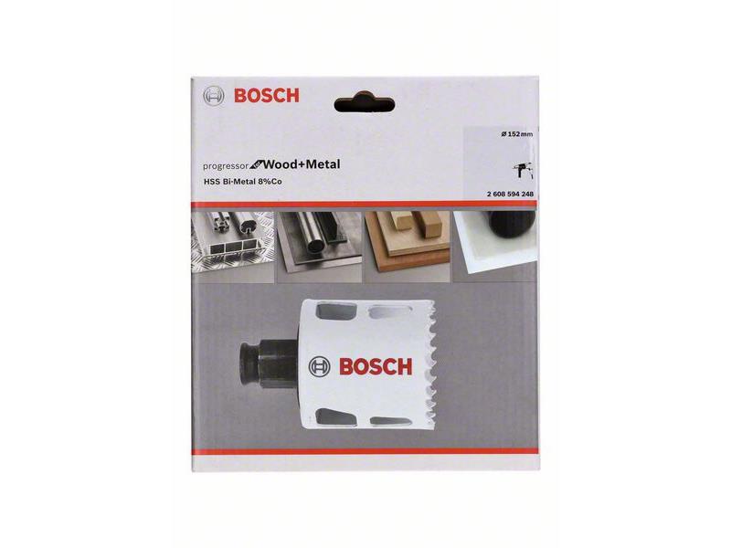 HSS BiM kronska žaga za izrezovanje lukenj Bosch za les in kovino, Dimenzije: 152x44mm, 2608594248