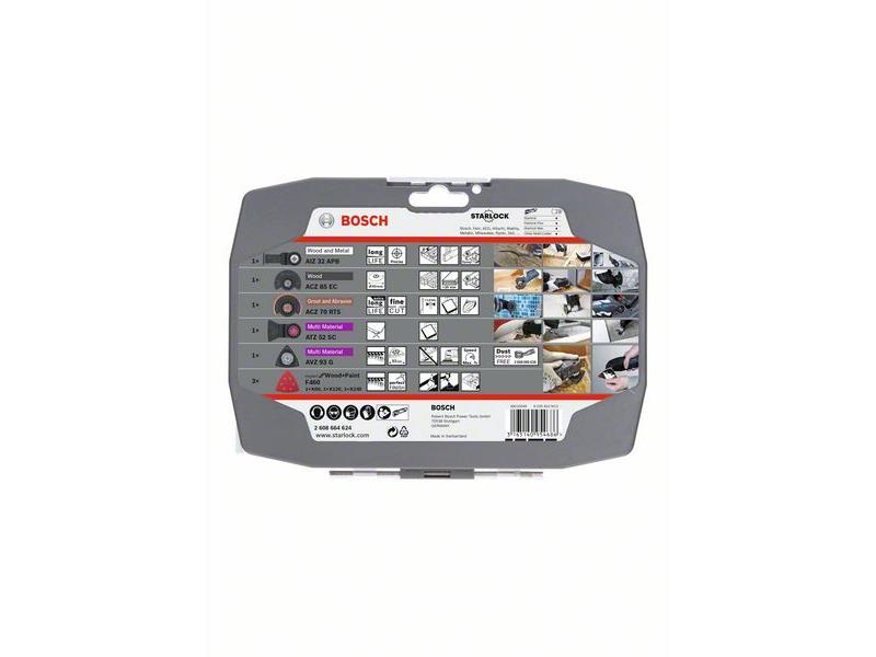Komplet RB Starlock za prenove AIZ 32 APB; AVZ 93 G; 6 x brusilni papir Expert for Wood & Paint; ACZ 85 EC; ACZ 70 RT5; ATZ 52 SC