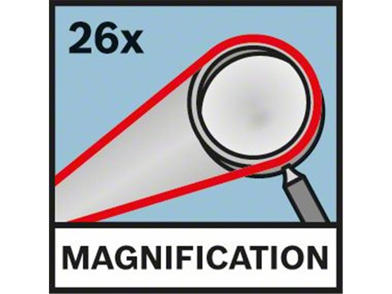 Optična nivelirna naprava Bosch GOL 26 D v kovčku, Povečava: 26x, 1.6mm na 30m, do 100m, 0601068000