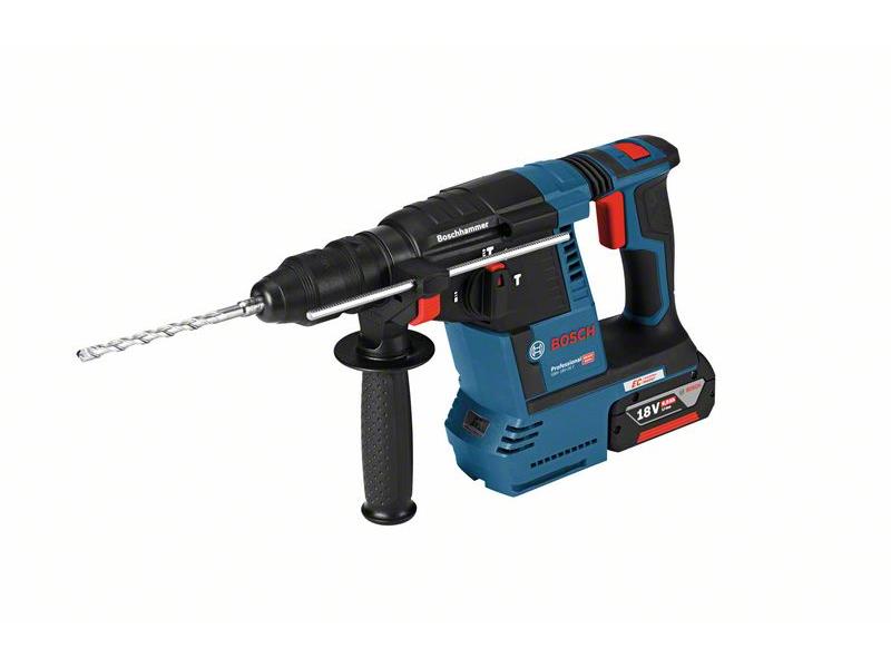 Akumulatorsko vrtalno kladivo s sistemom SDS plus Bosch GBH 18V-26 F, 18 V, 2.6 J, 4-26 mm, 0611910003