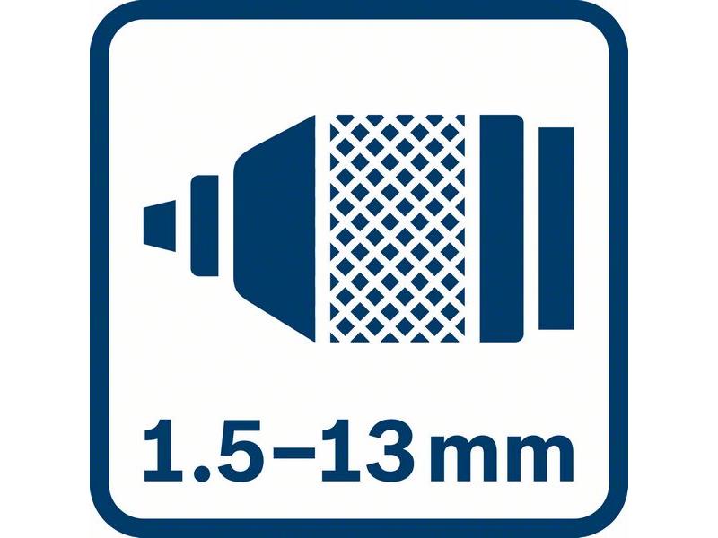 Akumulatorski udarni vrtalni vijačnik GSB 18V-60 C v L-Boxx, 18V, 1,5/13 mm, 1.9kg, 06019G2100