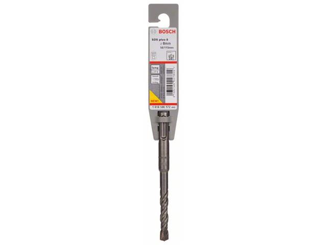 Udarni svedri Bosch SDS-plus-5, Dimenzije: 8 x 50 x 115mm, Posamično pakiranje