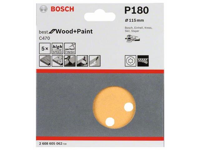 Brusilni list C470 Bosch, 115mm, 180, 2608605062