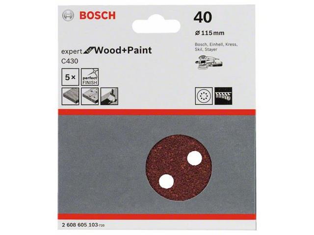 Brusilni list C430 Bosch, 115mm, 40, 2608605103