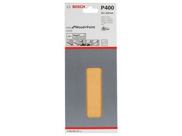 Brusilni list C470, pakiranje po 10 kosov 93 x 230 mm, 400