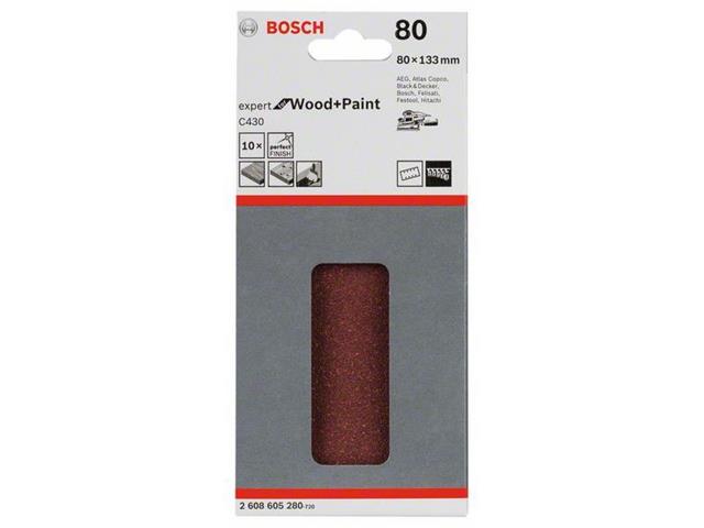 Brusilni list C430, pakiranje po 10 kosov 80 x 133 mm, 80