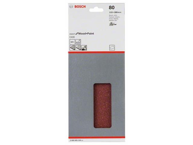 Brusilni list C430, pakiranje po 10 kosov 115 x 280 mm, 80