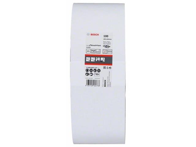 10-delni komplet brusilnih trakov Bosch X440, Dimenzije: 100 x 610 mm, Zrnatost: 100, 2608606137