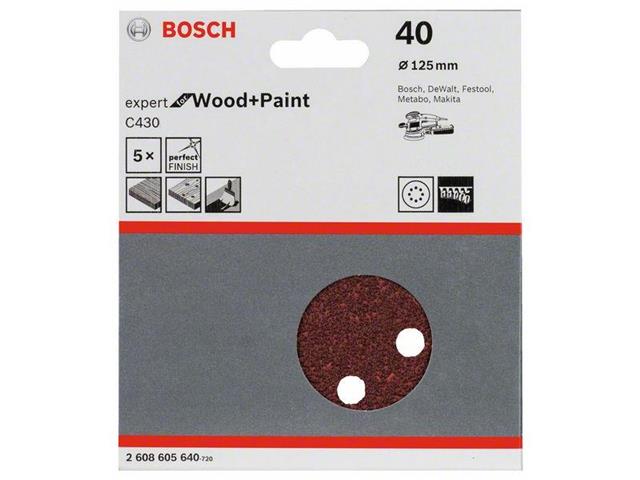 Brusilni list C430 Bosch, 125mm, 40, 2608605640
