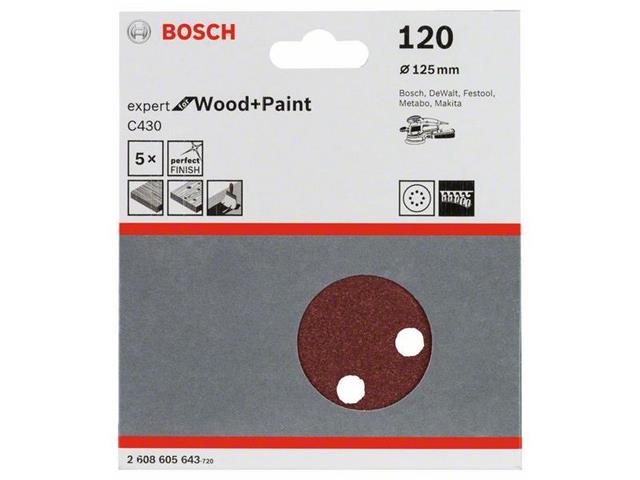 Brusilni list C430 Bosch, 125mm, 120, 2608605643