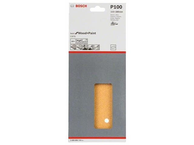 Brusilni list C470, pakiranje po 10 kosov 115 x 280 mm, 100