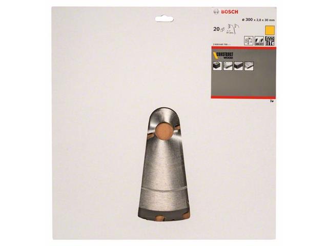 List krožne žage Bosch Construct Wood, Dimenzije: 300x30x2,8mm, Zob: 20, 2608640700