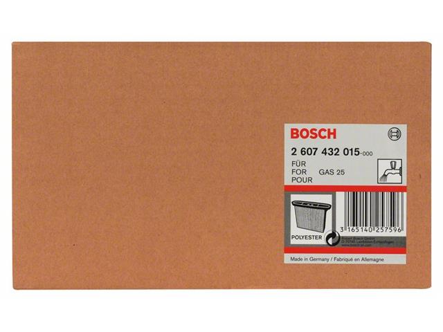 Poliestrski nagubani filter Bosch, GAS 25, Velikost: 4300 cm2, Dimenzije: 257x69x187mm, 2607432015