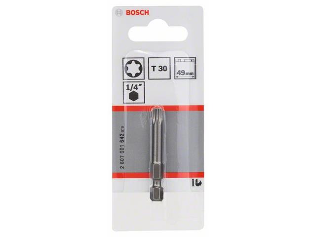 Vijačni nastavek Bosch Torx Extra-Hart,1/4, Dimenzije: 30x49mm, 2607001642